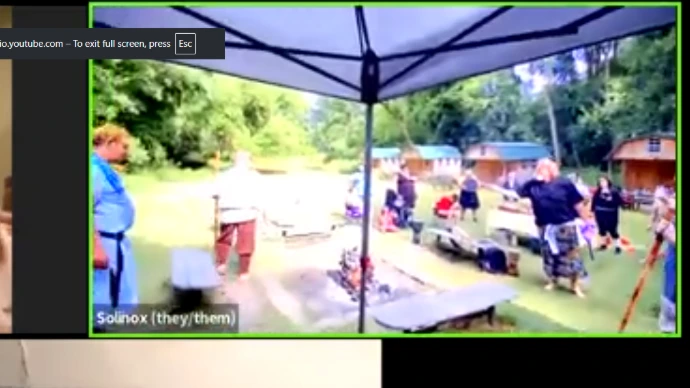 A screenshot of a ritual call