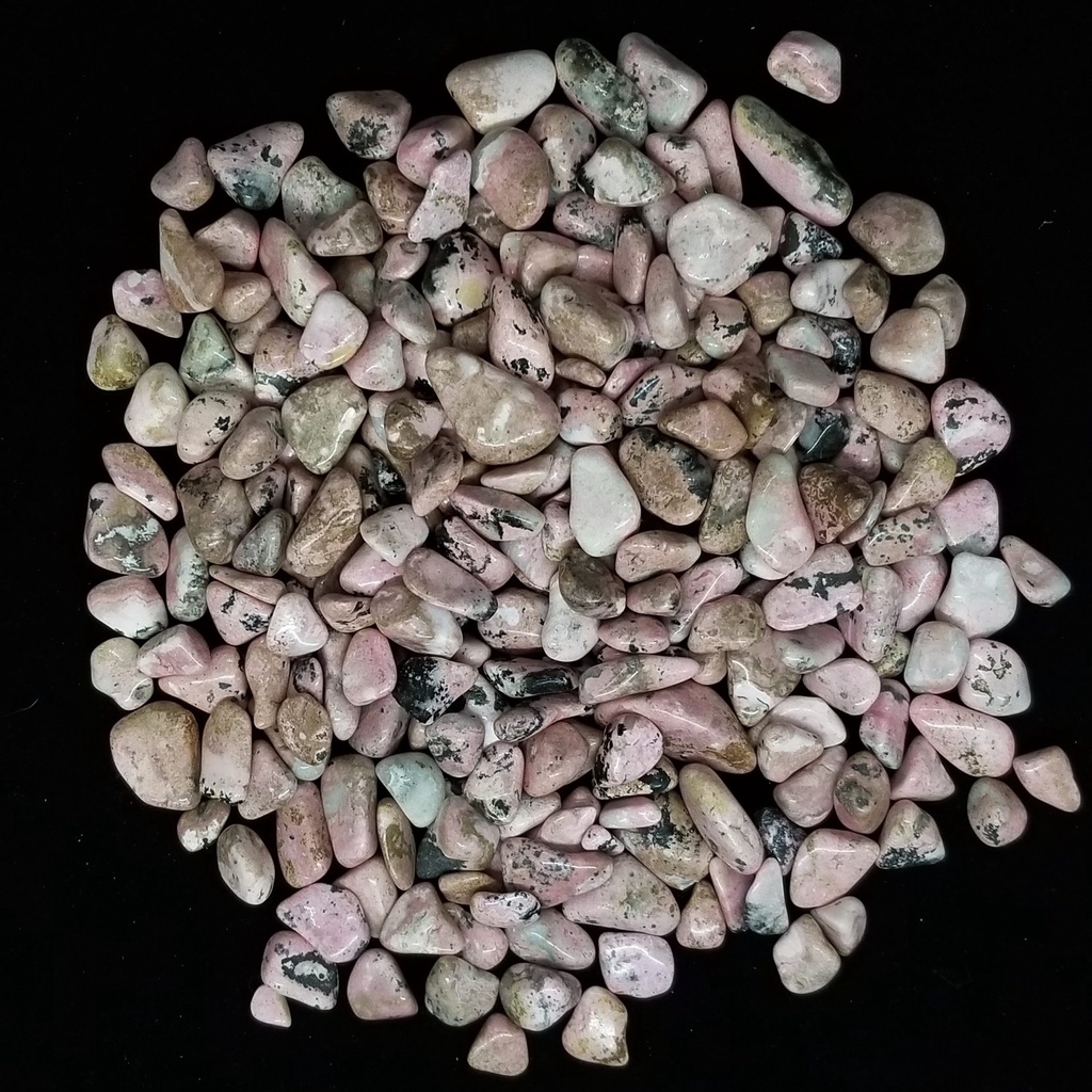 [32091280201] Rhodonite, tumbled