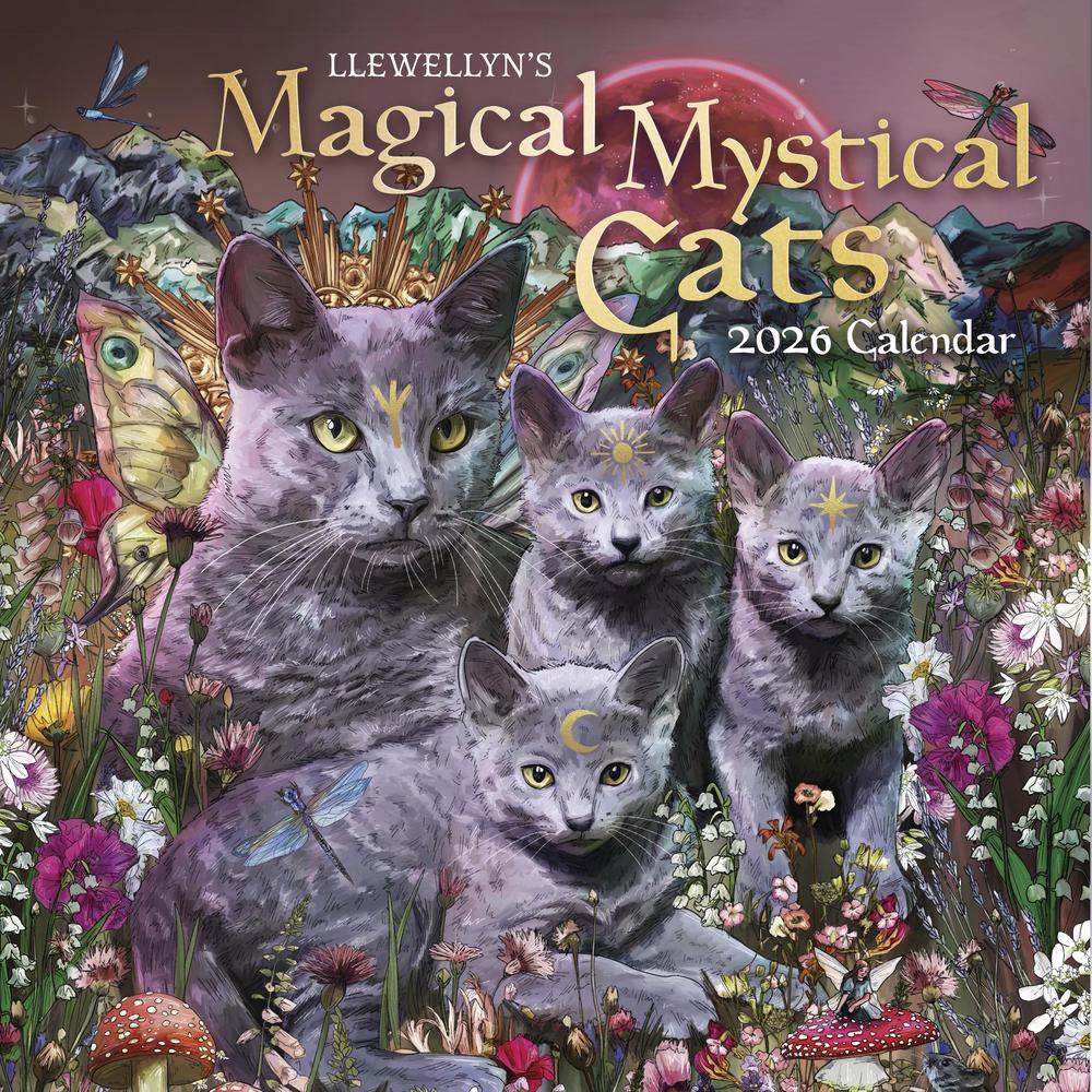 [9780738775234] Llewellyn's 2026 Magical Mystical Cats Calendar