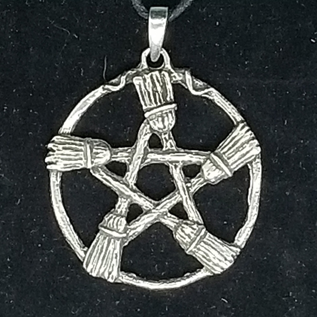 [42150413158] Besom Pentacle Necklace