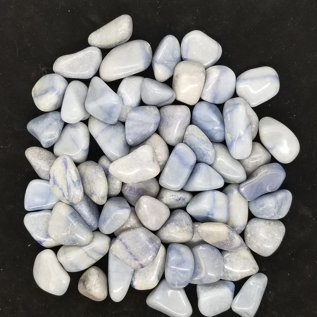 Blue Quartz, tumbled