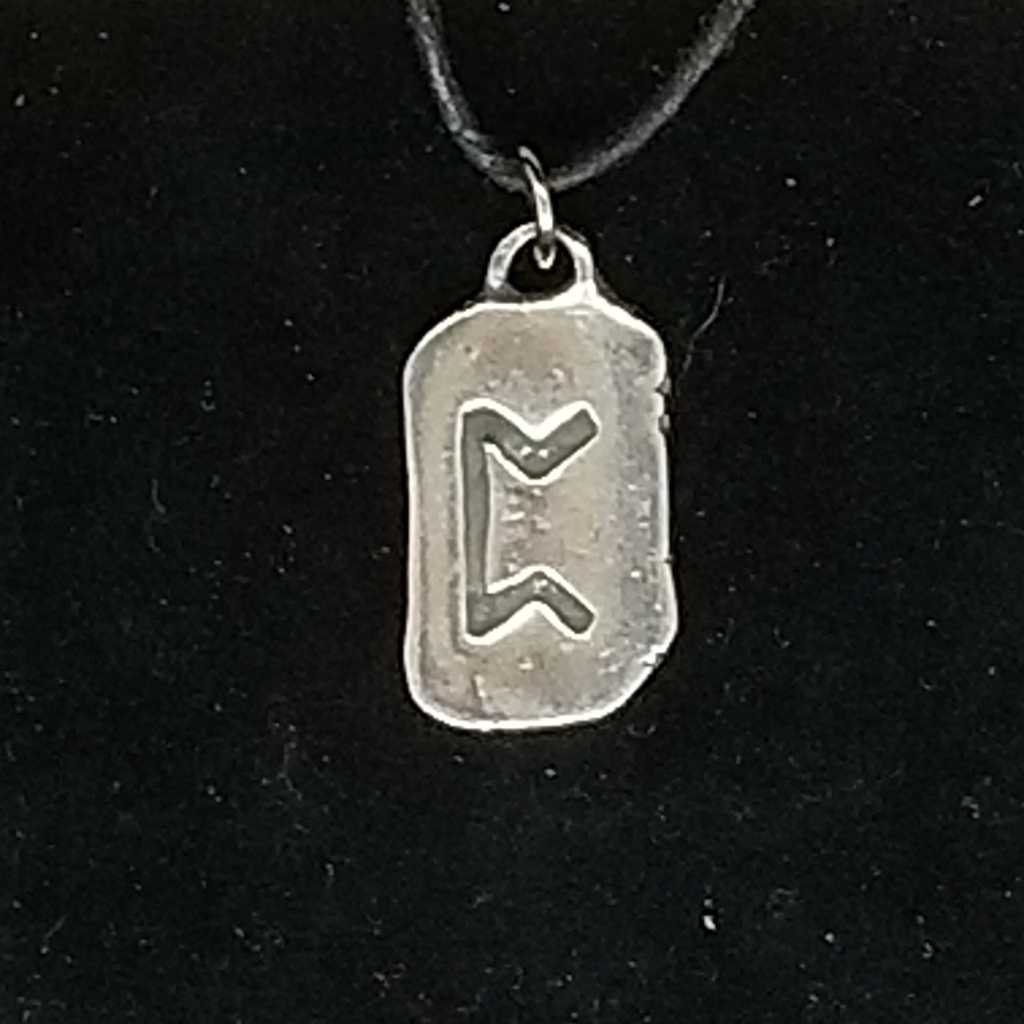 [42150413151] Peorth Rune Necklace