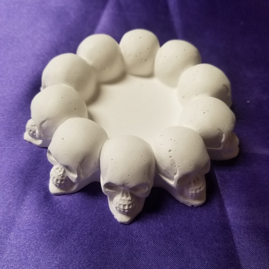 Circle of Skulls Candle Holder