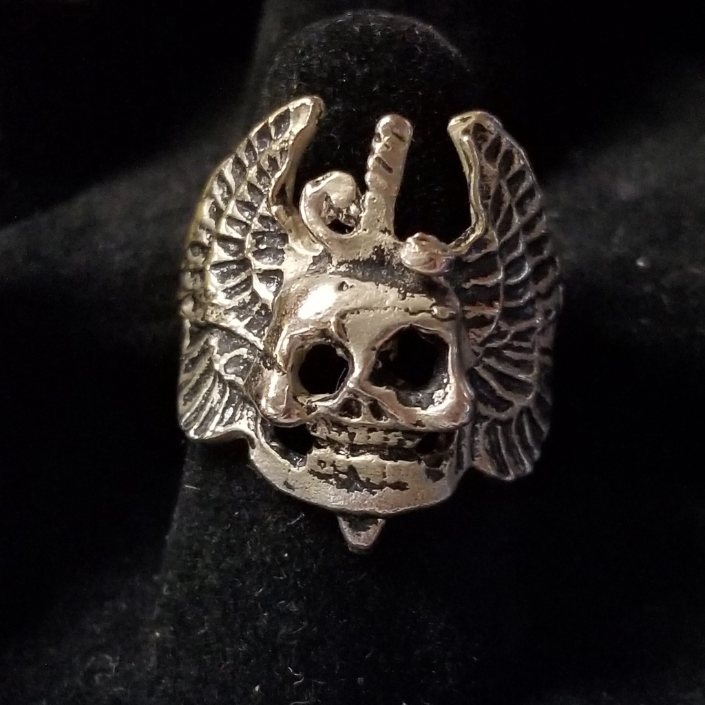 [9915030275228] Skull and Dagger Ring