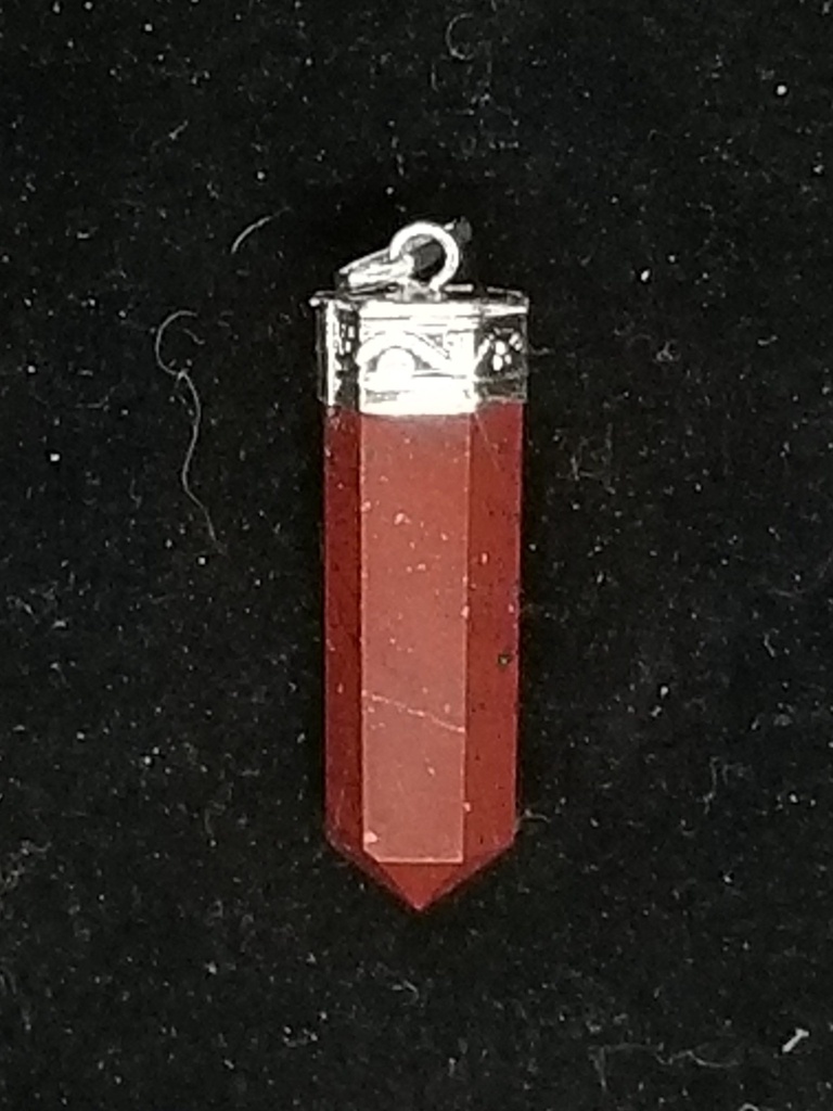 [3215040310] Red Jasper Point Pendant