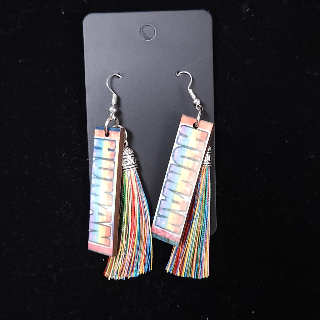 Human Tassel Earrings
