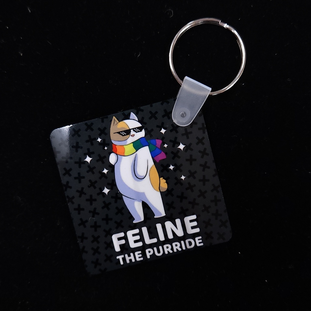 [10560] Feline Purride Keychain