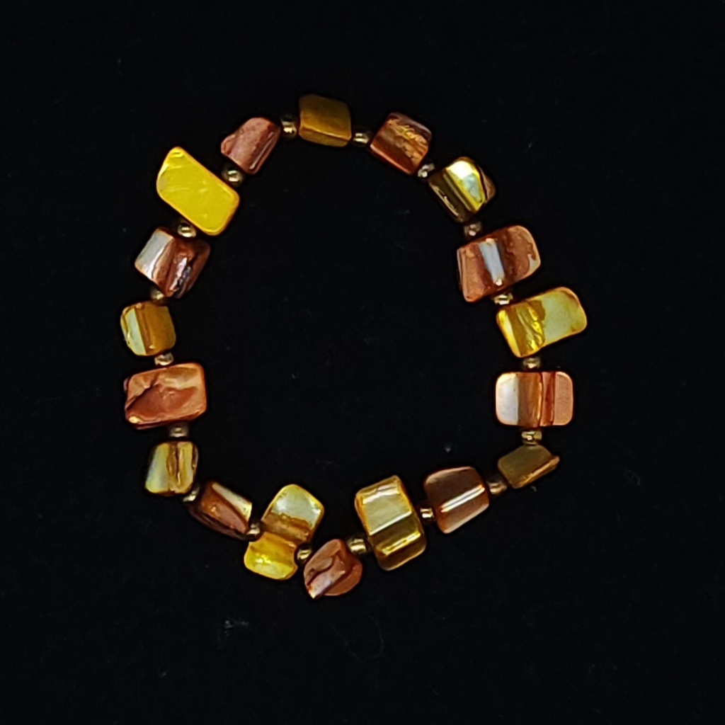 Orange Shell Bracelet