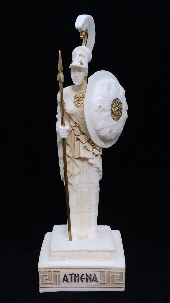 [0513036552] Athena in Alabaster & Gold