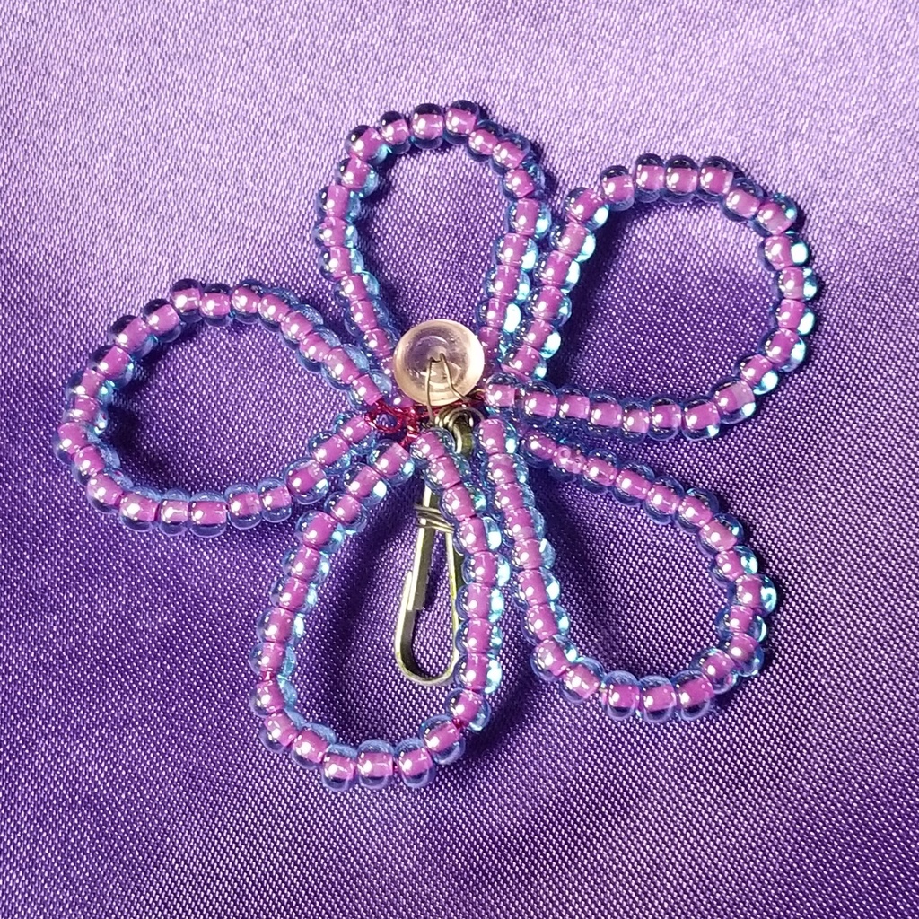 [391509142581] Beaded Flower Accessory